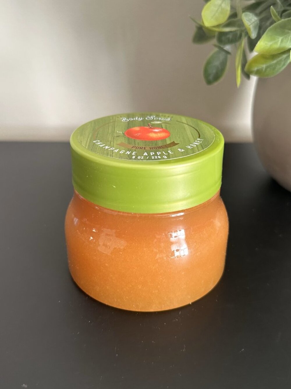 Bath & Body Works CHAMPAGNE APPLE HONEY Exfoliating Sugar Scrub 8 oz Tub Jar